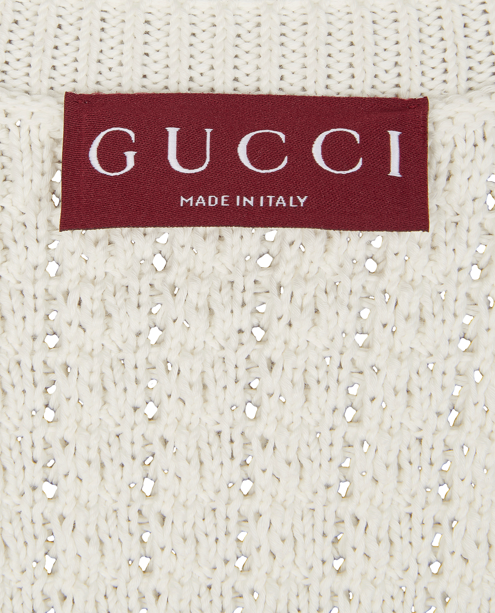 Gucci Striped Knit Jumper, &pound;220, Clothing, Navy/White, Cotton, Other view