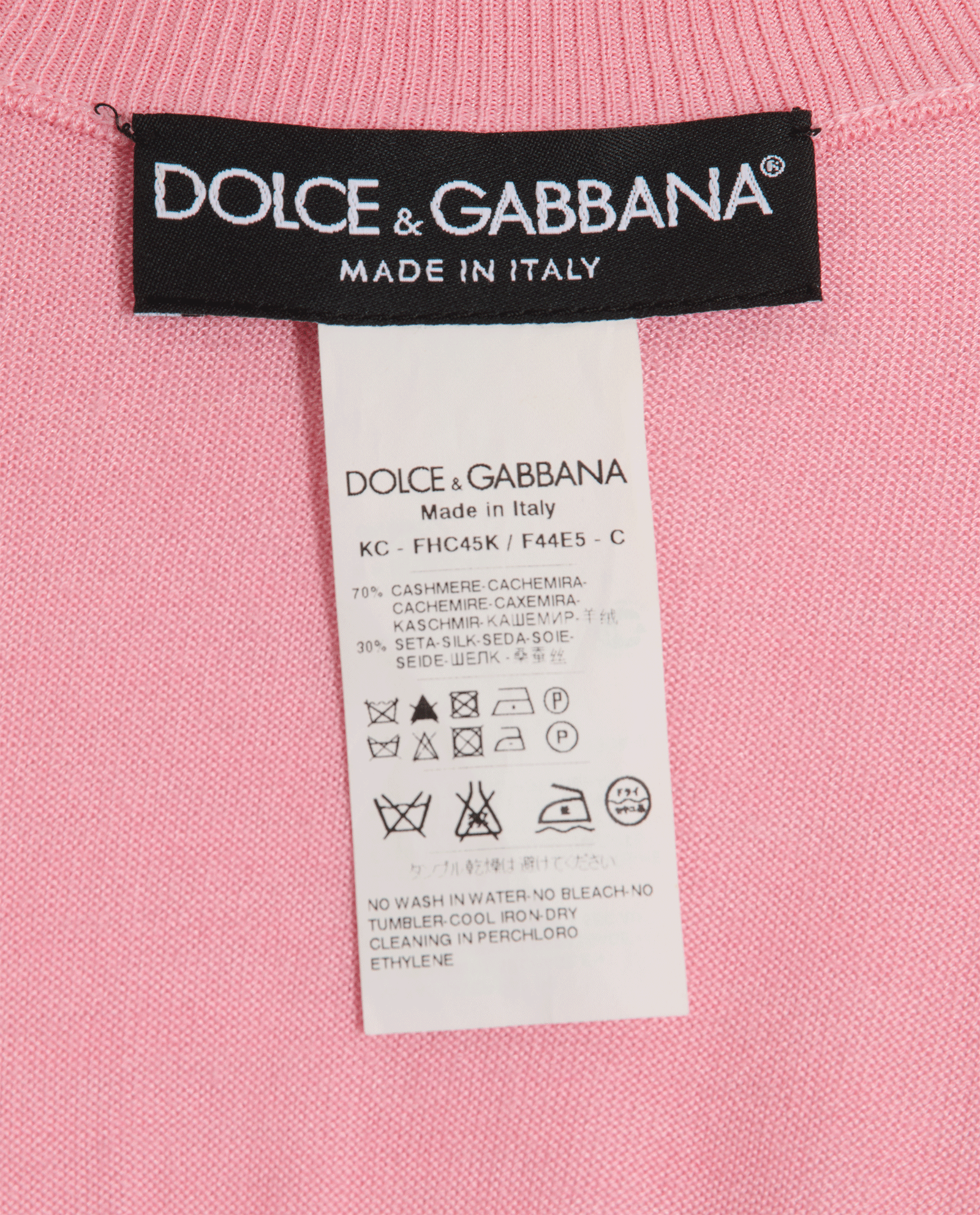 Dolce & Gabbana Cropped Short Sleeves Cardigan, &pound;180, Clothing, Pink, Cashmere/Silk, Other view
