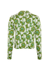 Gucci Floral Print Cardigan, &pound;375, Clothing, Green, Wool, Back view