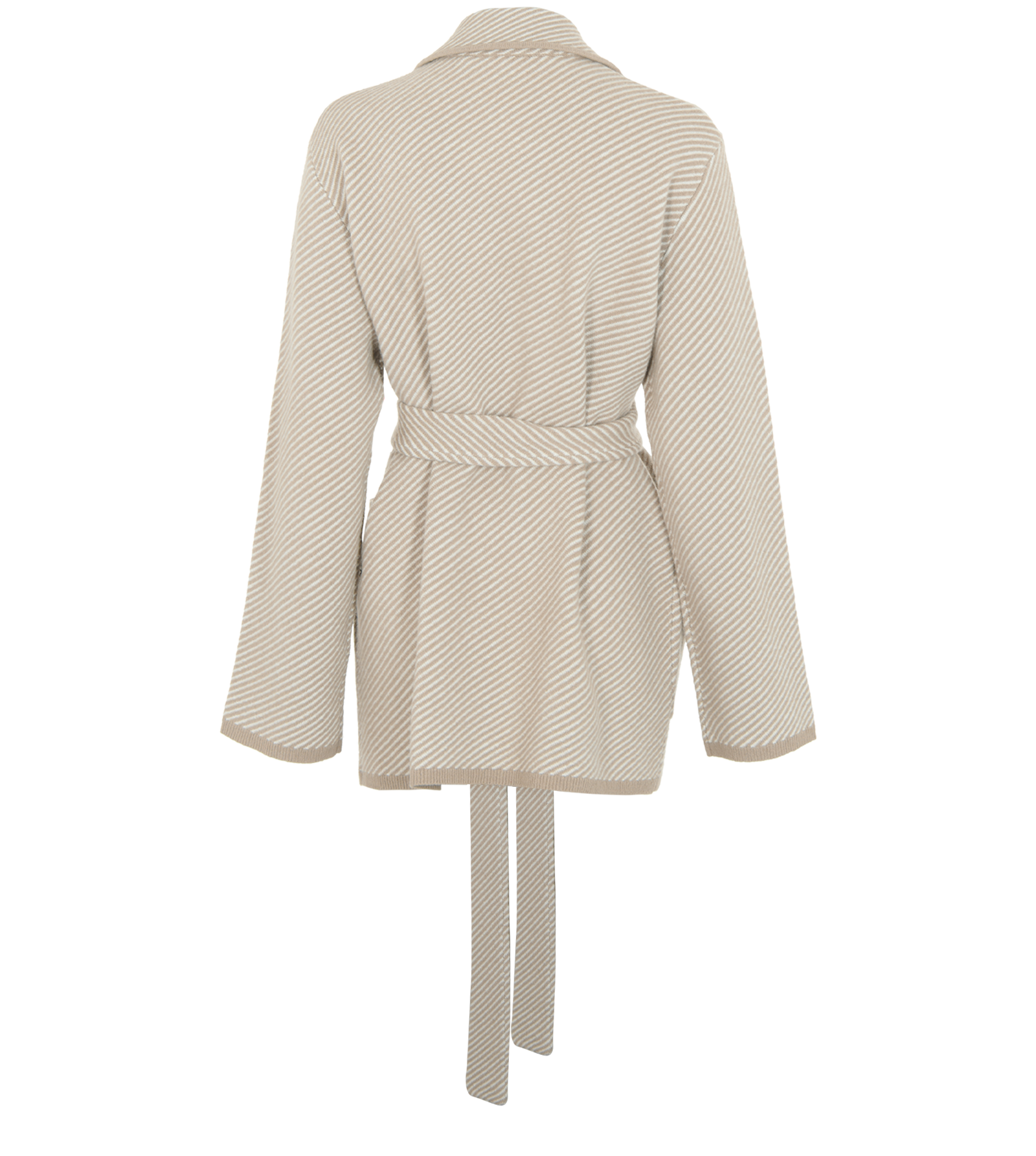 Joseph Twill Knit Cardigan, &pound;250, Clothing, Taupe, Wool, Back view