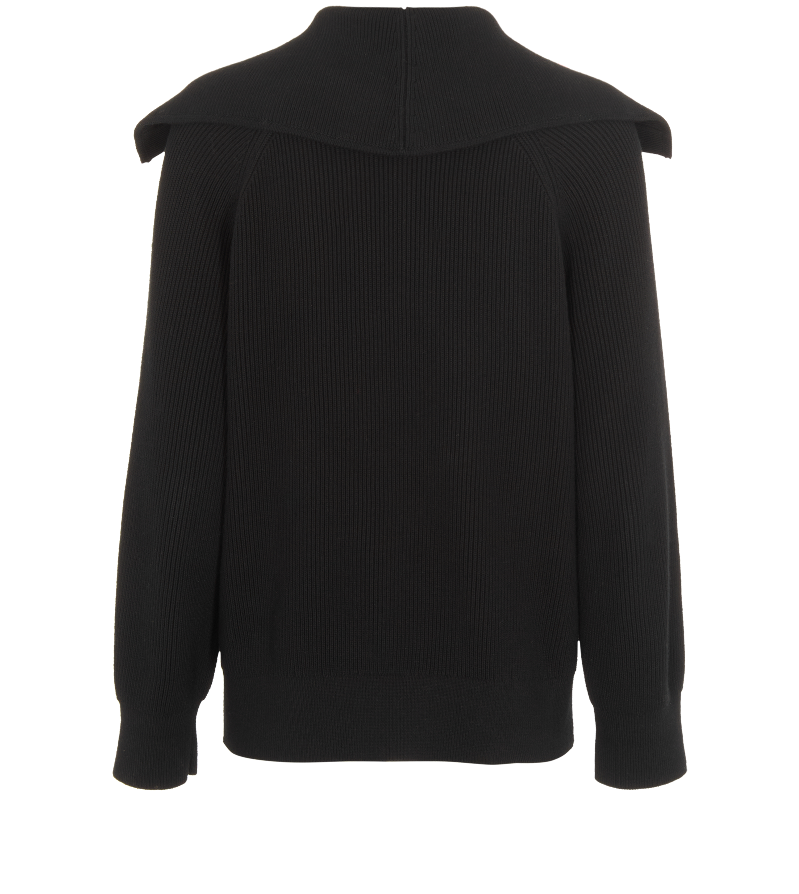 Bottega Veneta Rib Cardigan, &pound;350, Clothing, Black, Cotton, Back view