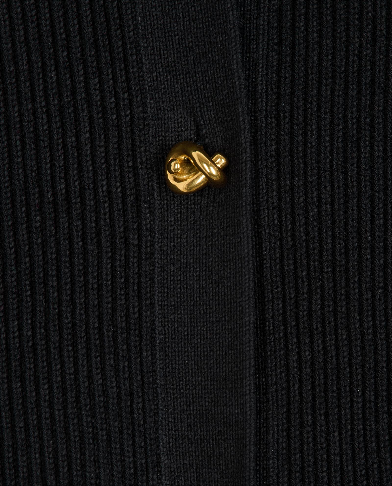 Bottega Veneta Rib Cardigan, &pound;350, Clothing, Black, Cotton, Other view