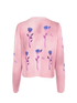 Gucci Floral Print Cardigan, &pound;250, Clothing, Pink, Silk/Wool, Back view
