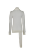 Toteme Draped-Scarf Knit Jumpers, &pound;150, Clothing, White, Silk/Wool, Back view
