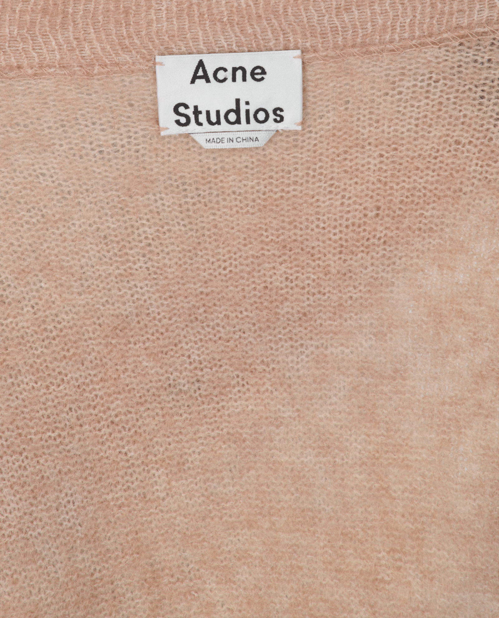 Acne Studios Raya Long Cardigan, &pound;150, Clothing, Beige, Mohair, Other view