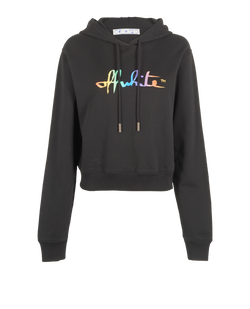 Off-White Tomboy Rainbow Logo Hoodie, Cotton, Black, Sz XS, 2*