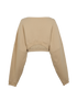 Saint Laurent Cropped Jumper, &pound;250, Clothing, Beige, Cotton, Back view