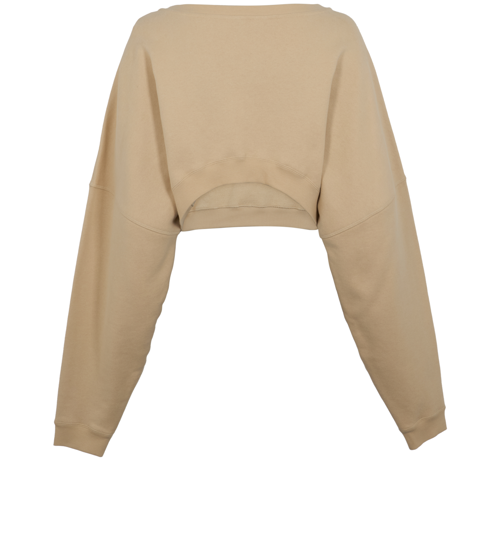 Saint Laurent Cropped Jumper, &pound;250, Clothing, Beige, Cotton, Back view