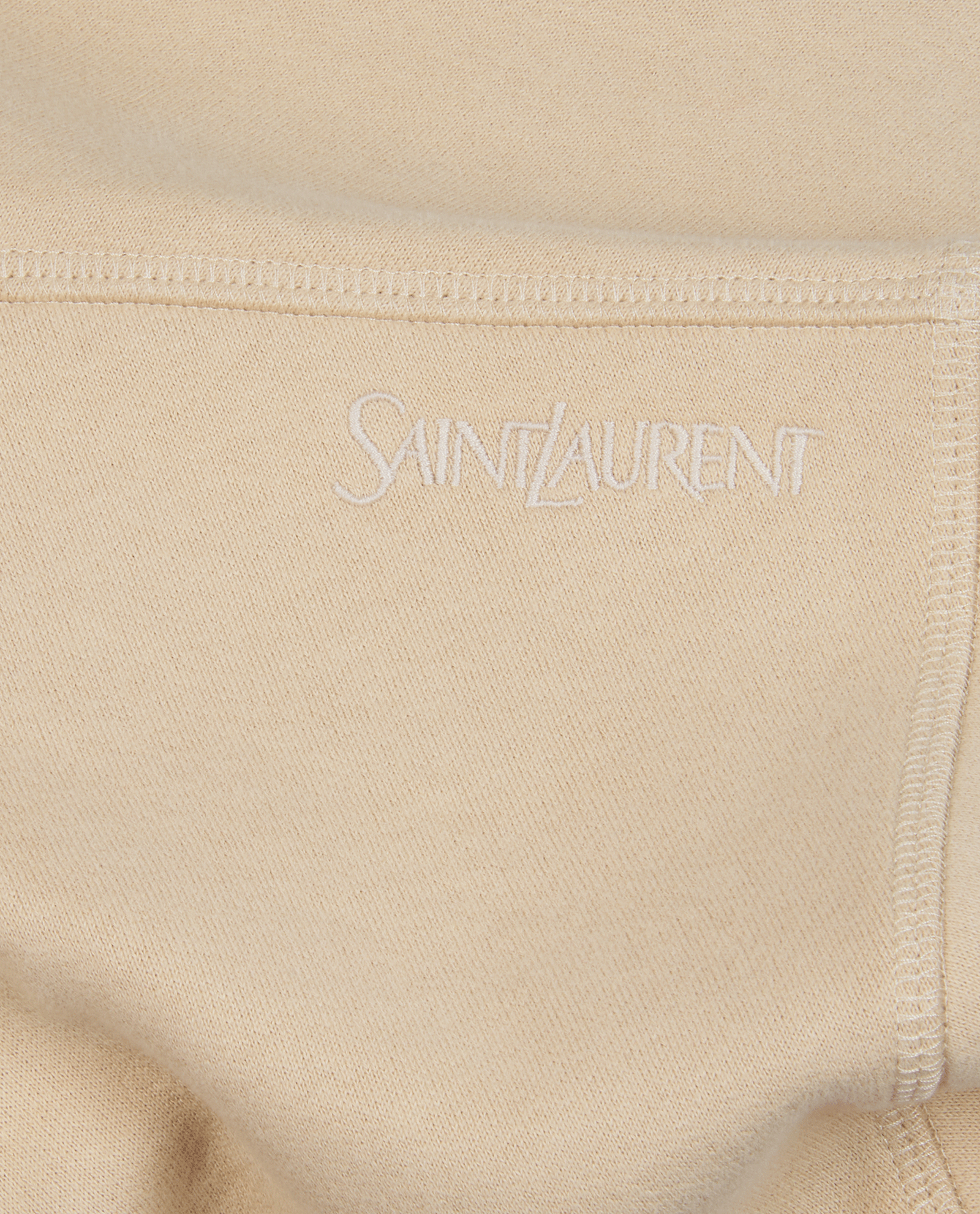 Saint Laurent Cropped Jumper, &pound;250, Clothing, Beige, Cotton, Other view