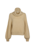Celine Highneck Jumper, &pound;450, Clothing, Beige, Cashmere, Front view