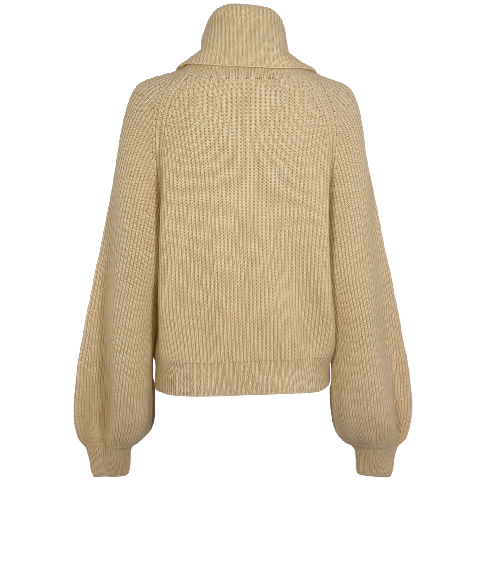 Celine Highneck Jumper, &pound;450, Clothing, Beige, Cashmere, Back view