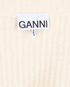 Ganni Chunky Cold-Shoulder Jumper, &pound;70, Clothing, White, Wool, Other view