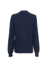 Gucci V-Neck Knit Jumper, &pound;195, Clothing, Blue, Cotton, Back view