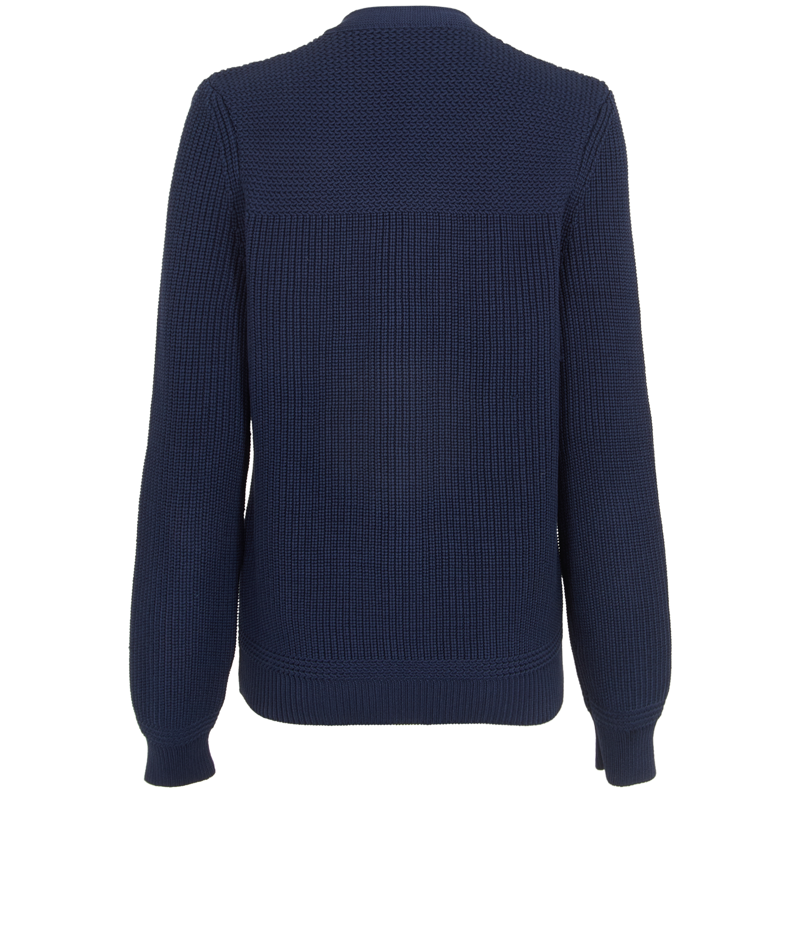 Gucci V-Neck Knit Jumper, &pound;195, Clothing, Blue, Cotton, Back view