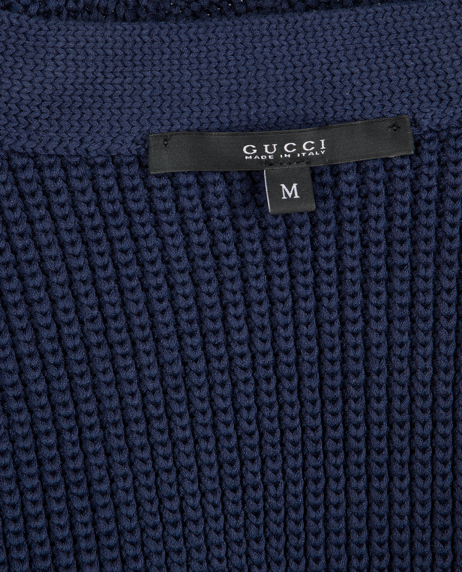 Gucci V-Neck Knit Jumper, &pound;195, Clothing, Blue, Cotton, Other view