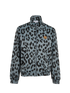 Kenzo Leopard Print Track Jacket, &pound;110, Clothing, Blue, Polyester, Front view