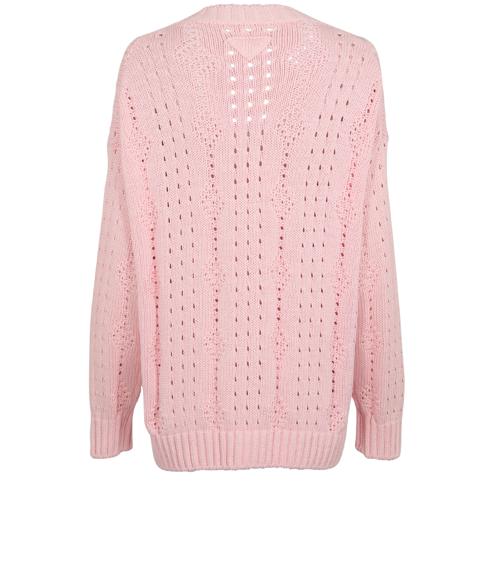 Prada Oversized Cardigan, &pound;220, Clothing, Pink, Cotton, Back view