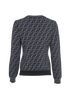 Fendi Logo Jumper, &pound;495, Clothing, Grey, Viscose, Back view