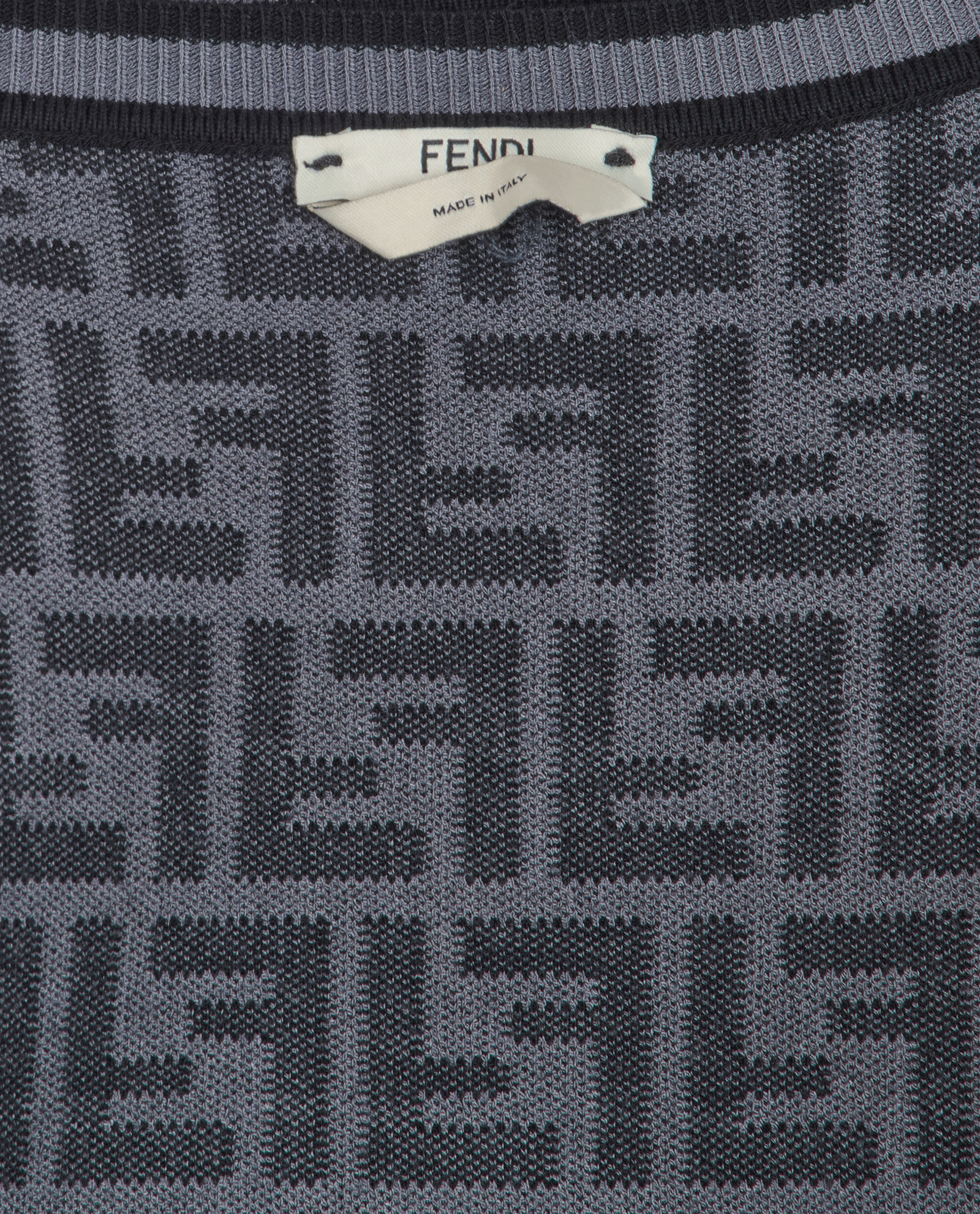 Fendi Logo Jumper, &pound;495, Clothing, Grey, Viscose, Other view