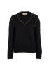 Gucci Studded Jumper, &pound;295, Clothing, Black, Mohair, Front view
