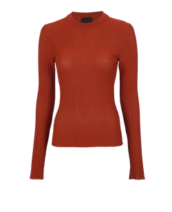 Givenchy Ribbed Jumper, Viscose, Orange, Sz S, 3*