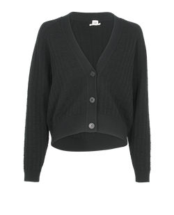 Hermes H Cardigan, Wool, Black, UK8, 2*