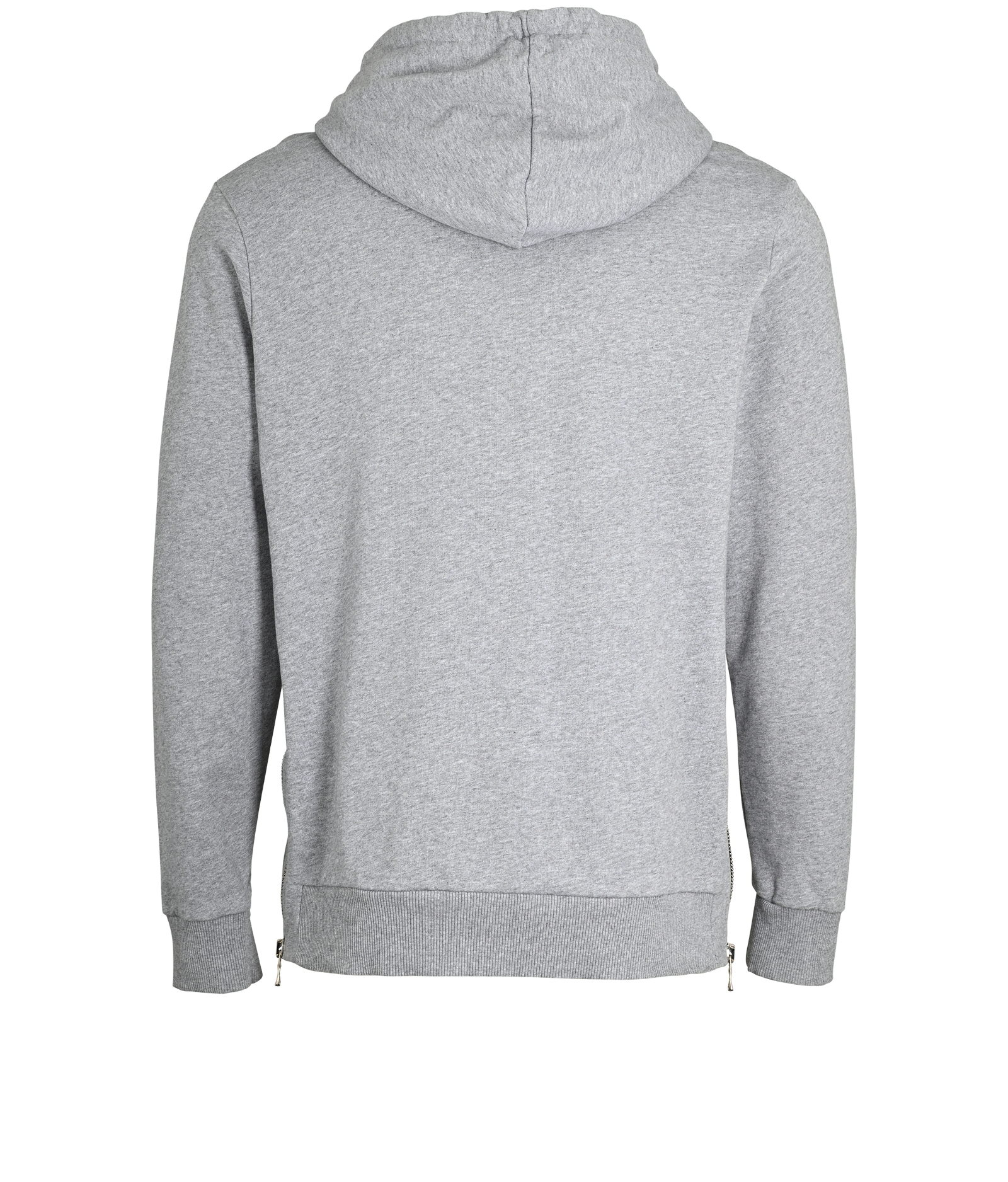 Balmain Logo Hoodie, &pound;150, Clothing, Grey, Cotton, Back view