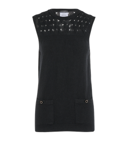 Chanel Sleeveless Jumper, Cashmere, Black, UK10,2*