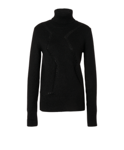 Saint Laurent High-Neck Jumper, Wool/Mohair, Black, Sz L, 2*