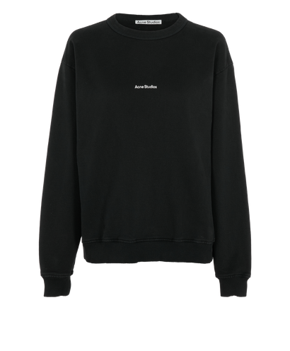 Acne Studios Washed-Effect Logo Jumper, front view