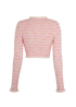 Self-Portrait Bow Crochet Cardigan, back view
