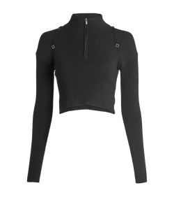 Jacquemus Bormio Knit Top, Viscose, Black, UK10, 3*