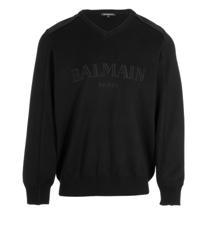 Balmain Logo Jumper, front view