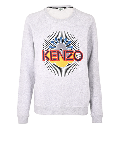 Kenzo Tanami Flower Sweatshirt, &pound;75, Clothing, Grey, Cotton, Front view