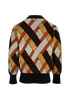 Louis Vuitton Color Block Jacquard Jumper, &pound;450, Clothing, Black/Brown, Mohair/Wool, Back view
