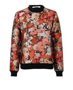 Givenchy Jacquard Jumper, Viscose/Silk, Orange, UK 8, 2*