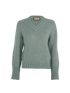Gucci V- Neck Jumper, £320, Clothing, Green, Mohair, Front view