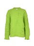 Bottega Veneta Logo Letter-Jacquard Jumper, £550, Clothing, Green, Polyester (Polymer), Front view