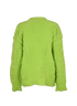 Bottega Veneta Logo Letter-Jacquard Jumper, £550, Clothing, Green, Polyester (Polymer), Back view