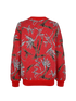 Louis Vuitton Floral Jumper, &pound;290, Clothing, Red, Wool, Back view