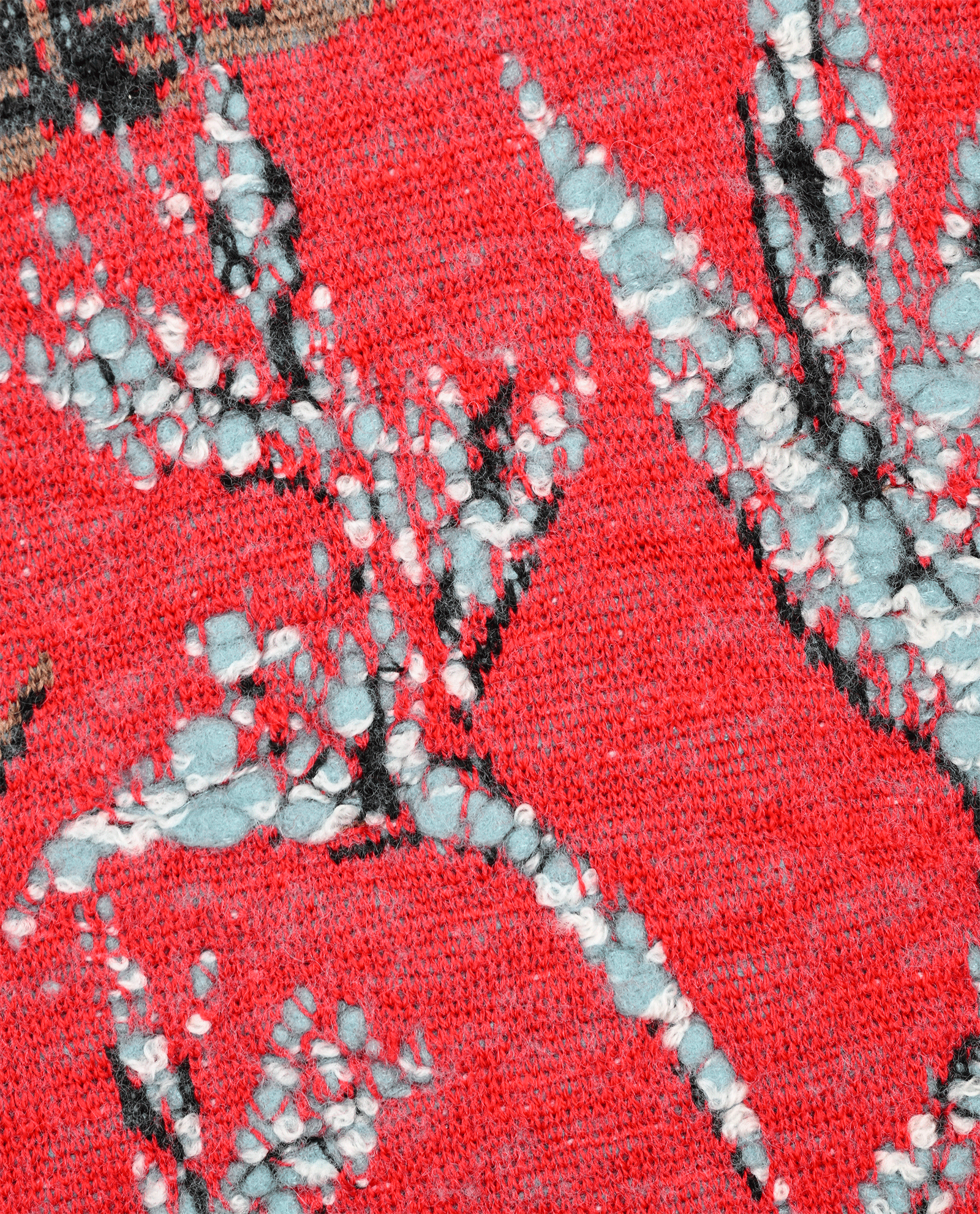 Louis Vuitton Floral Jumper, &pound;290, Clothing, Red, Wool, Other view