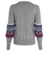 Burberry Fair Isle Panelled Jumper, £120, Clothing, Grey, Wool, Back view