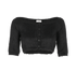 Saint Laurent Brushed Cardigan, £280, Clothing, Black, Mohair, Front view