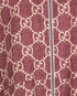 Gucci GG Zip-Up Track Jacket, &pound;595, Clothing, Beige/Burgundy, Silk, Other view