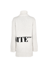 Off-White Logo Roll Neck Jumper, £190, Clothing, Cream, Polyester (Polymer)/Wool, Back view