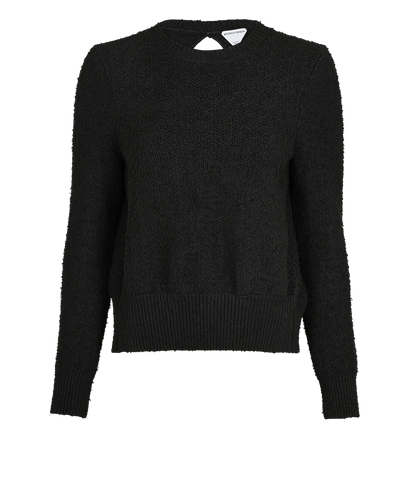 Bottega Veneta Open Back Jumper, £320, Clothing, Black, Wool, Front view