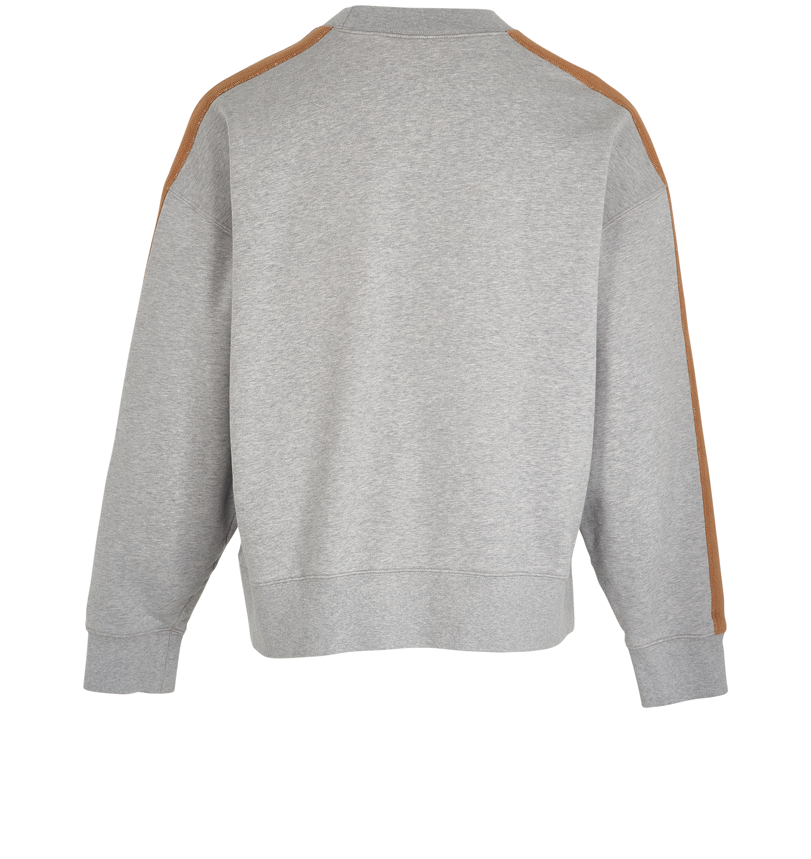 Palm Angels Sunday Embroidered Jumper, &pound;290, Clothing, Grey, Cotton, Back view