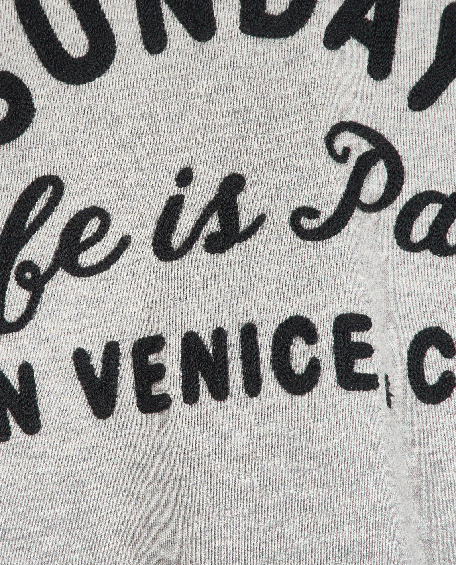 Palm Angels Sunday Embroidered Jumper, &pound;290, Clothing, Grey, Cotton, Other view