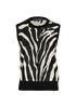 Dolce & Gabbana Zebra Vest, £120, Clothing, Black/White, Viscose/Wool, Front view