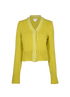 Bottega Veneta Knitted Cardigan, £280, Clothing, Green, Wool, Front view